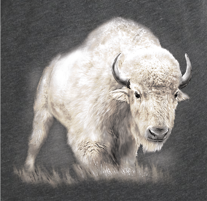 Adult White Bison T-Shirt