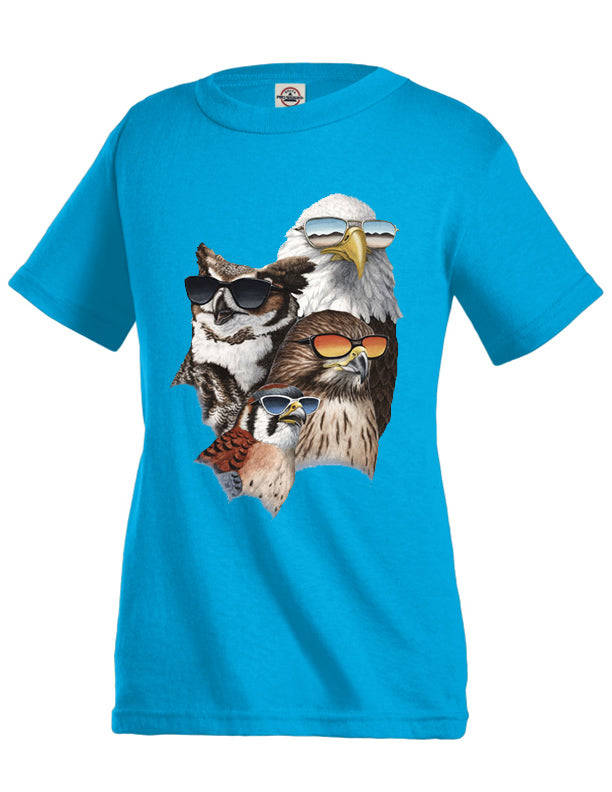 Cool Raptors T-Shirts - turquoise t-shirt with raptor art.