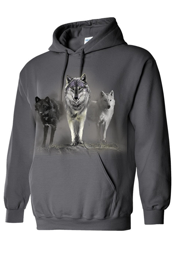 Adult Wolf Tribute Hooded Sweatshirt - Main Image