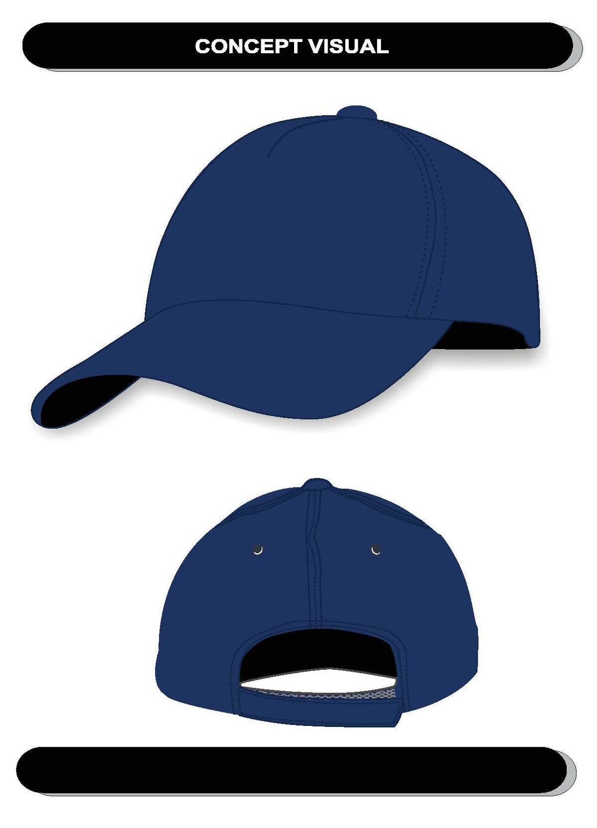 Printed Hat Black Bear