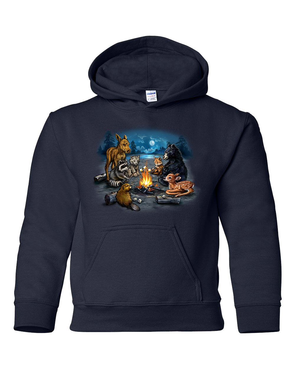 Youth Campfire Critters Hooded Sweatshirt