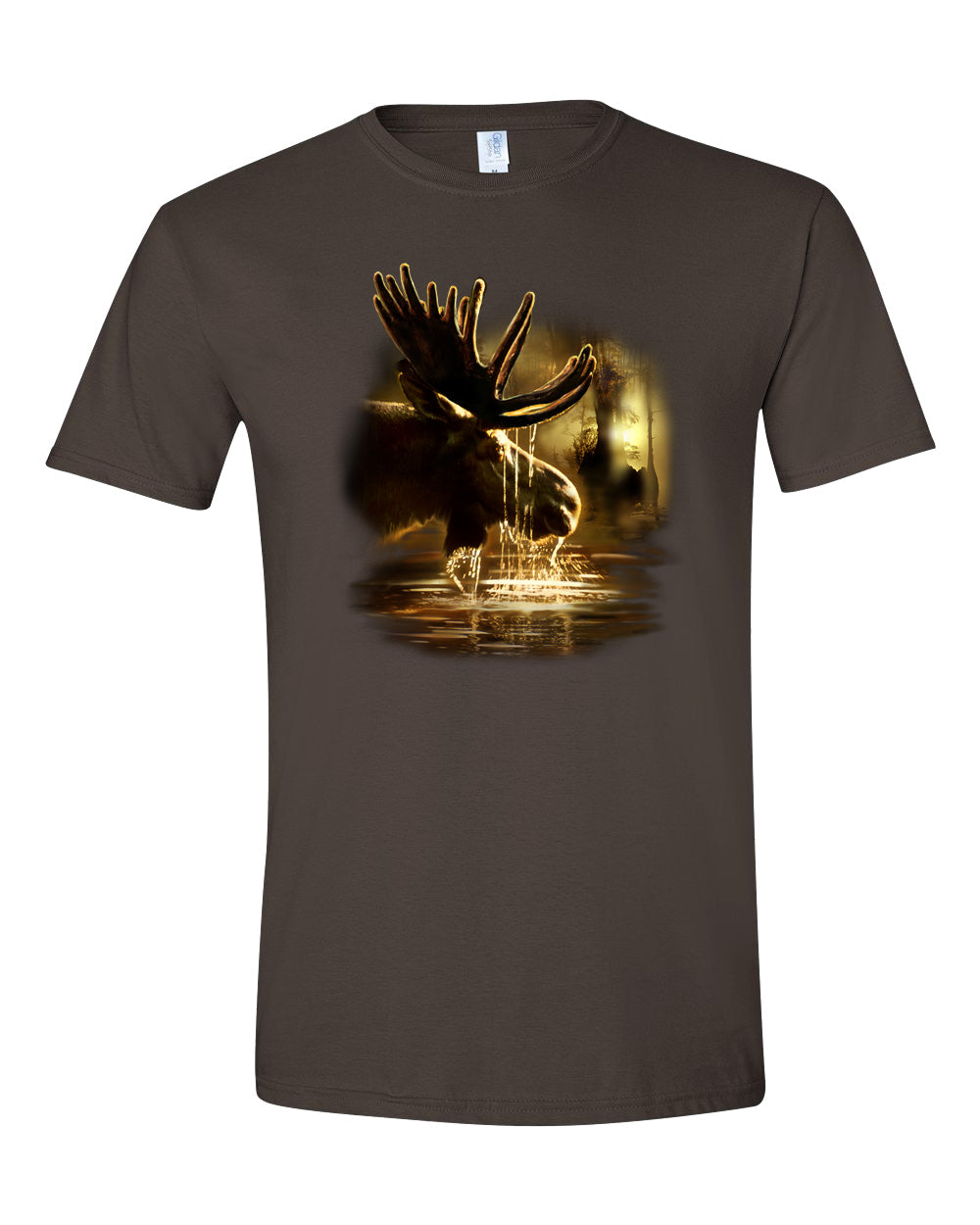 Adult Moose Reflections  T-Shirt