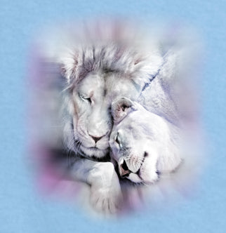 Adult White Lion Pair T-Shirt