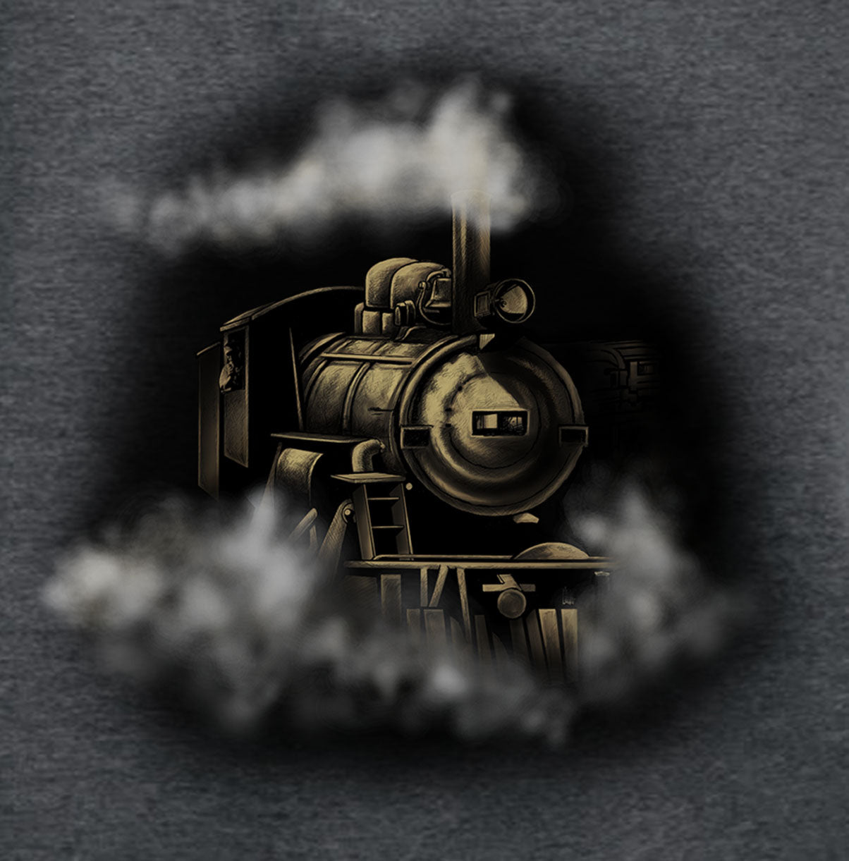 Steam Engine - painting of a steam engine